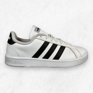 Adidas Grand Court Women's 9 Sneaker White Black Model F36483